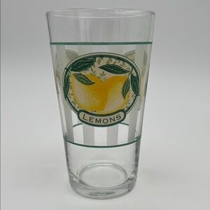 Vintage Libbey “Lemons” Glass Tumblers 14oz (Set of 5)